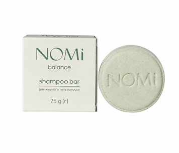 NOMI Balance Твердий шампунь для жирного типу волосся, 75 g (г) 4820264690276 фото